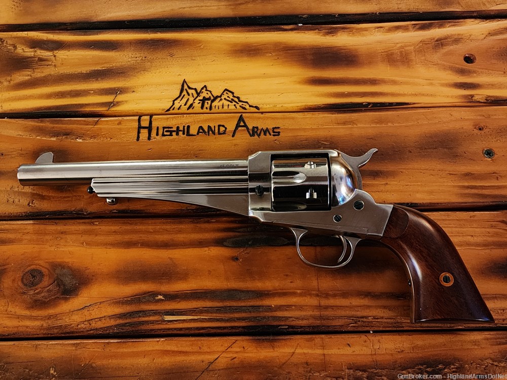 Cimarron Outlaw Long Colt Nickel Single Action Revolver