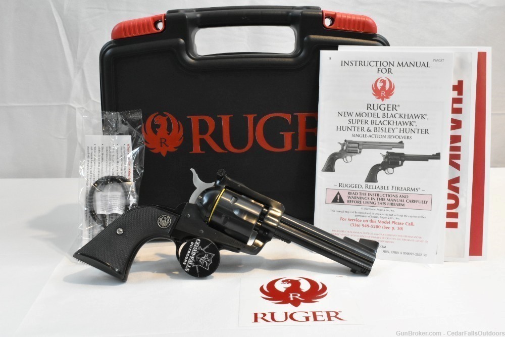 Ruger New Model Blackhawk 4 5 8 Blued 357 Magnum Revolver 0306