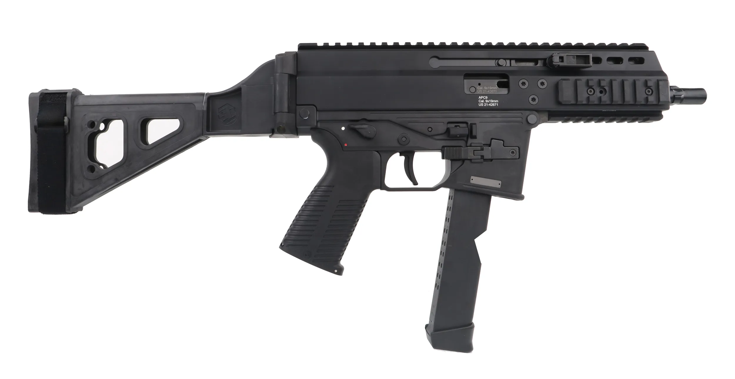 B&T USA APC9K Pro 9mm Luger BT-36039-G-SB