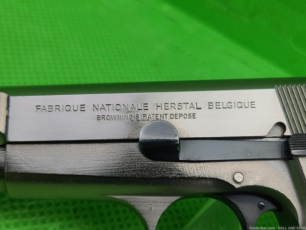 FNH BROWNING HI-POWER * 9mm * NICKEL MADE IN BELGIUM BORN 1983 -img-24