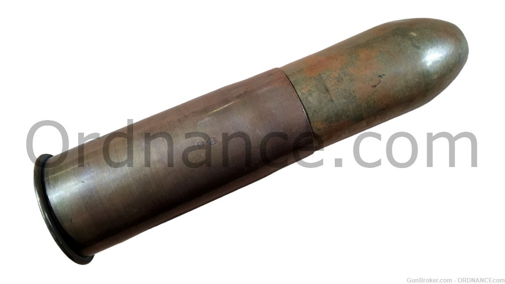 37mm French canister shot round Mle 1879 37x94mm inert shell ammo LOADED-img-0