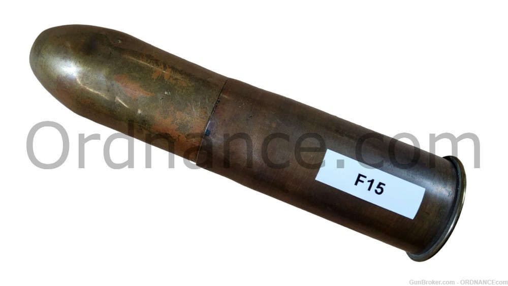 37mm French canister shot round Mle 1879 37x94mm inert shell ammo LOADED-img-1
