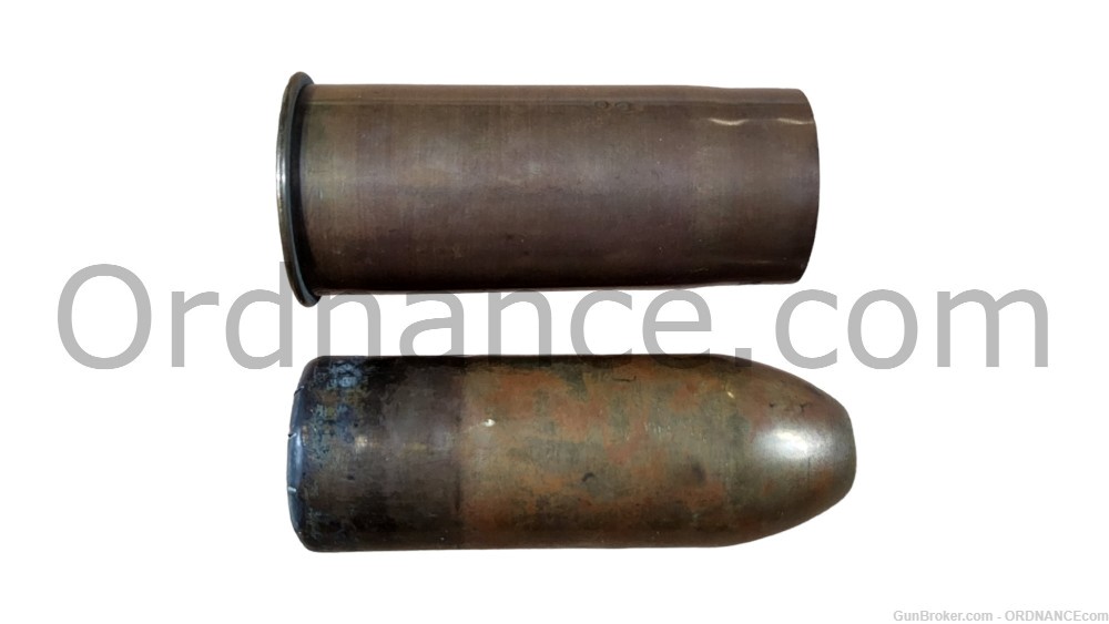 37mm French canister shot round Mle 1879 37x94mm inert shell ammo LOADED-img-4