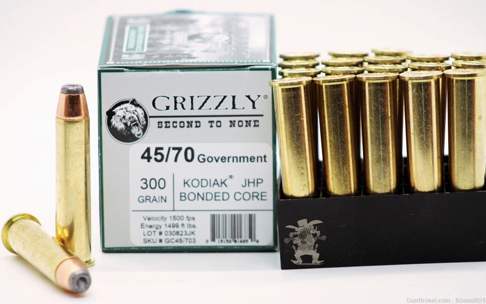 45 70 Grizzly High Performance 45 70 Govt 300gr Kodiak Bonded Core Jhp