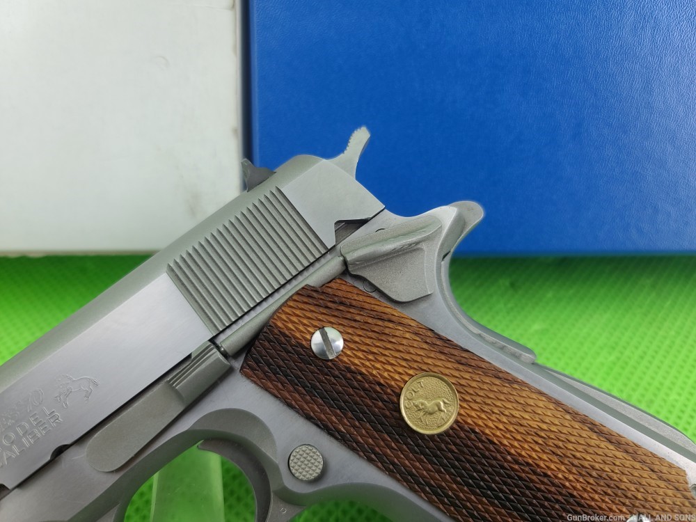 Colt Mkiv Series 70 Government 45 Acp Stainless O1070a1cs Custom Shop Semi Auto Pistols At 1395