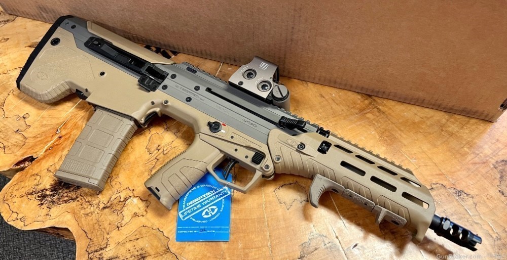 Desert Tech MDRx FDE - 5.56 NATO - Side Eject Bullpup + EOTech - Semi ...