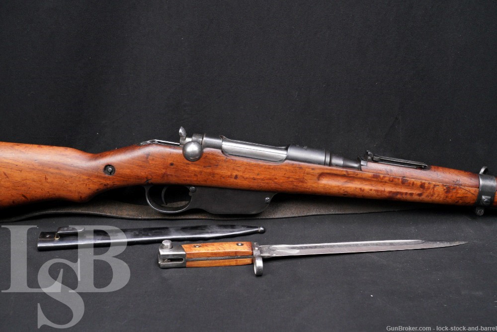 Steyr M95 straight-pull bolt action rifle from World War 1