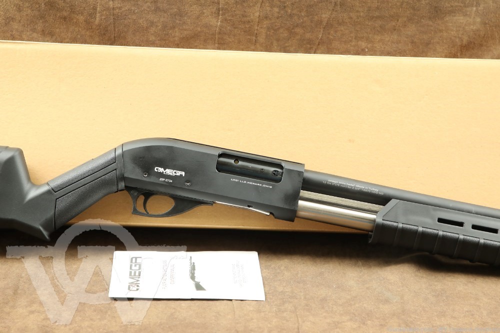 Omega Arms P12 12 GA 3 Pump Action Shotgun w Factory Box Pump