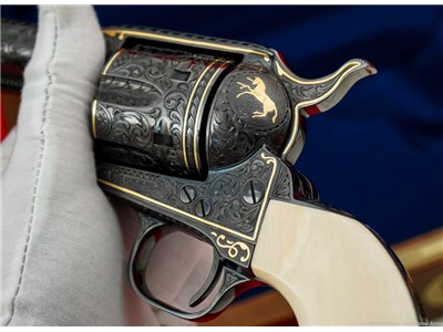 Ultra Rare Colt SAA John Adams Sr. Master Engraved John Wayne The Shootist