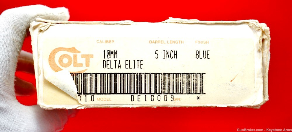 Awesome 1987 Colt Delta Elite 10MM w/ Custom Work & Original Box-img-2