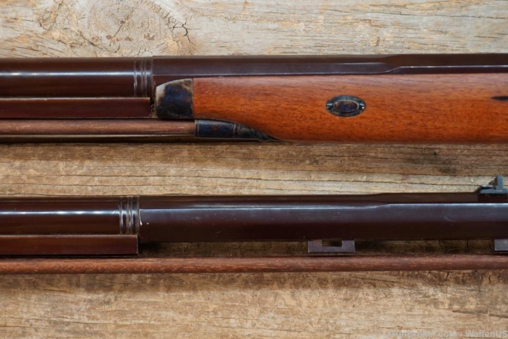 Pedersoli Mortimer flintlock TWO BARREL SET rifle & shotgun 12ga .54 ...