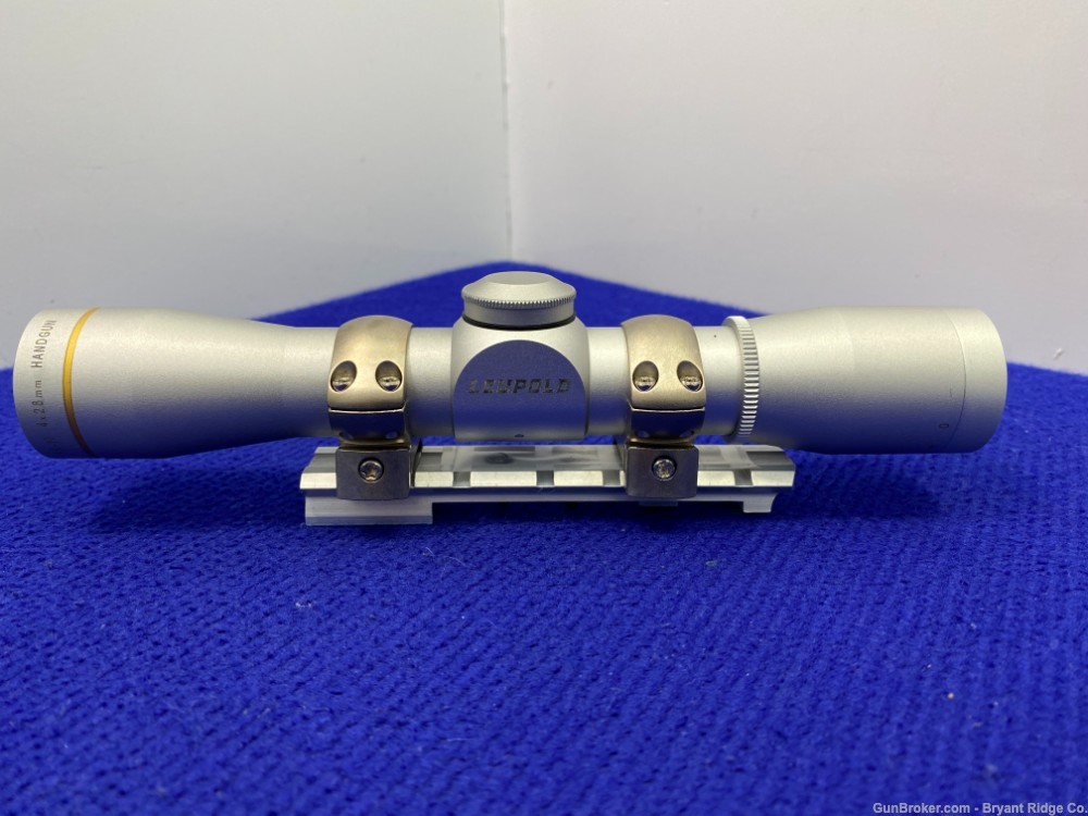 Leupold FXII Handgun 4X28 Duplex Silver *SCOPE BASE AND RINGS