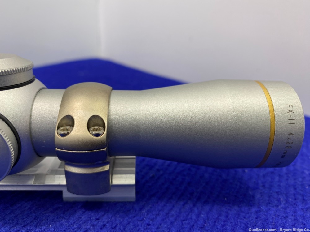 Leupold FXII Handgun 4X28 Duplex Silver *SCOPE BASE AND RINGS