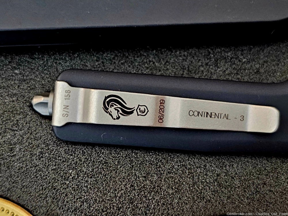  EXTREMLY RARE MICROTECH JOHN WICK CONTINENTAL 3 OTF SET STONEWASHED BLADES-img-7