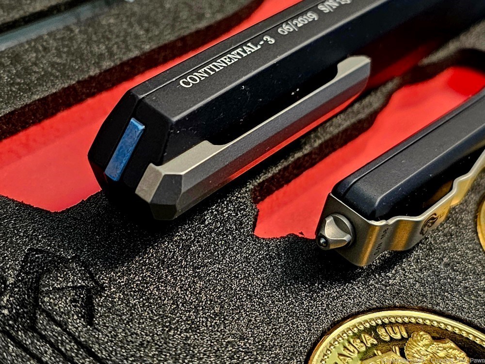  EXTREMLY RARE MICROTECH JOHN WICK CONTINENTAL 3 OTF SET STONEWASHED BLADES-img-11