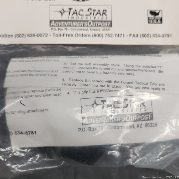 Tac Star vintage pistol grip for Mossberg 500 or 600 shotguns new old stock-img-6