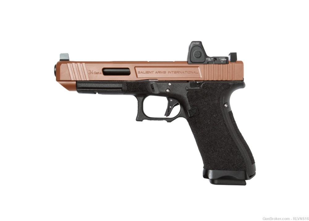 NEW! Salient Arms SAI Glock 34 Gen 4 with RMR RM06 Rose Gold Slide-img-0