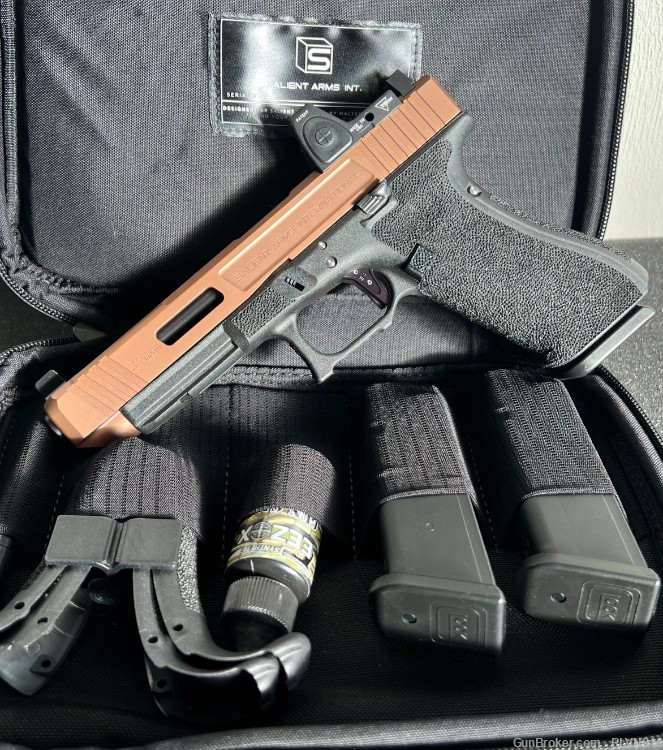 NEW! Salient Arms SAI Glock 34 Gen 4 with RMR RM06 Rose Gold Slide-img-1