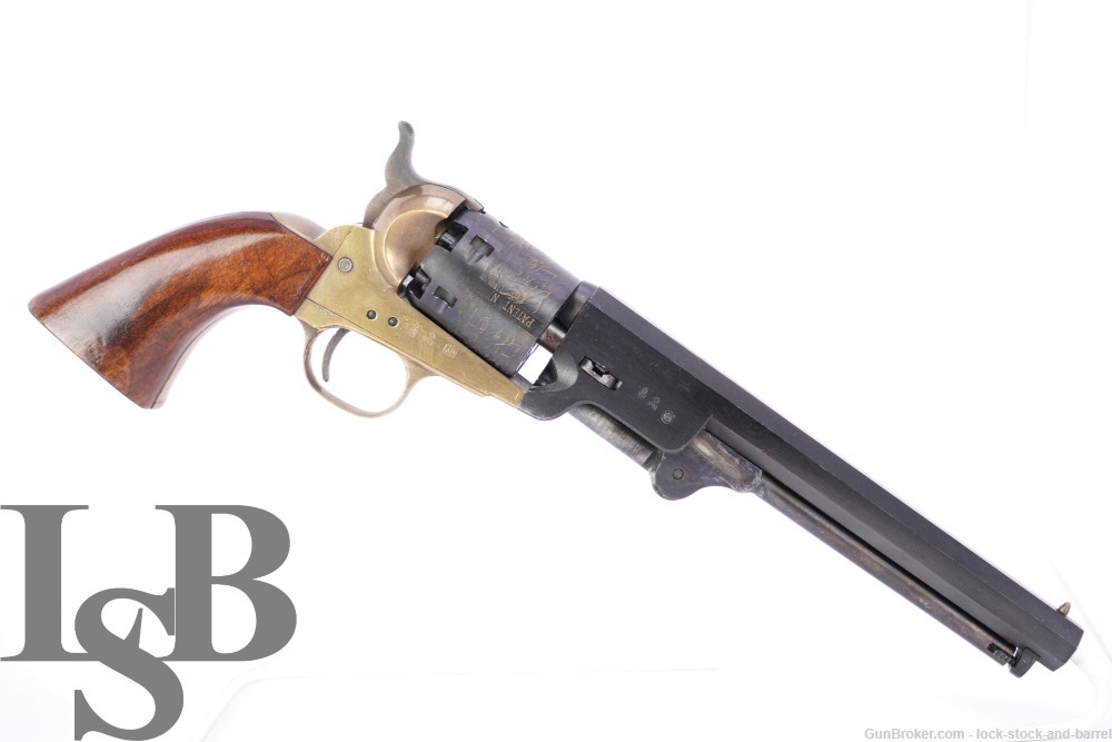 FIE 1851 Brass Frame Navy .36 Cal 7.5” Percussion Revolver