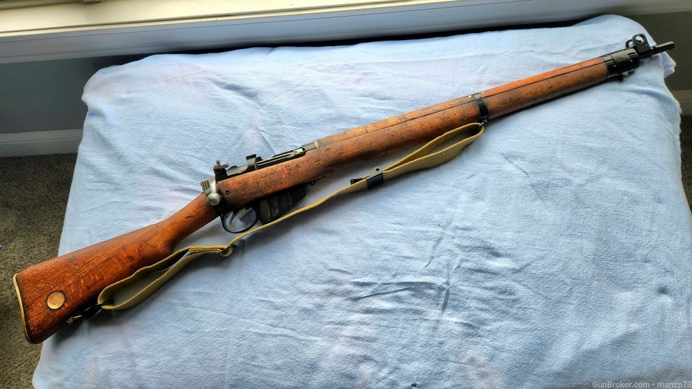 WW2 Enfield Savage No4 Mk1* .303 US Property 1942 - Bolt Action Rifles at   : 1028367089