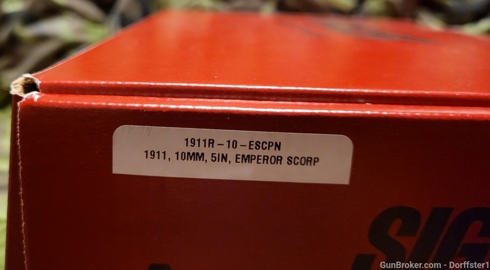 RARE Sig Sauer 1911R Emperor Scorpion 10MM 5" w 2 Mags, 1911R-10-ESCPN-img-17