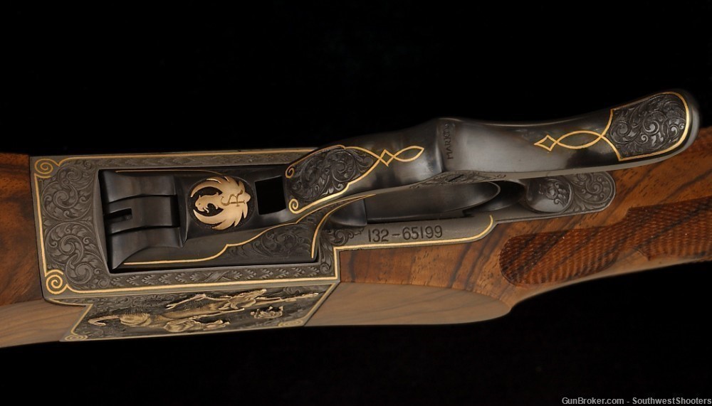 Ruger No. 1  Rifle, Marktl Engraved, "Mountain Lion" Big Game Series-img-3