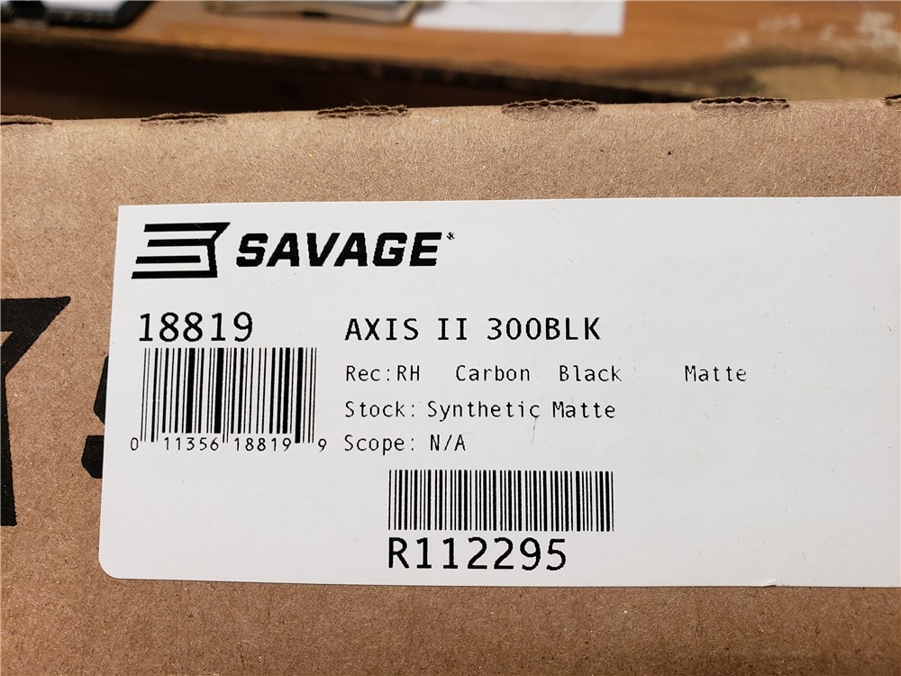 IN STOCK! NEW SAVAGE AXIS II 300 AAC BLACKOUT 16" THREADED TB BLACK 16 .300-img-0