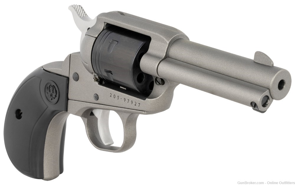 Ruger Wrangler Birdshead 22LR 3.75" 6rd Silver SAO Rimfire Revolver 2016-img-2