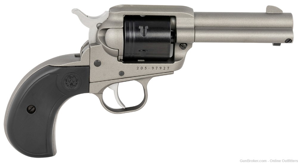 Ruger Wrangler Birdshead 22LR 3.75" 6rd Silver SAO Rimfire Revolver 2016-img-0