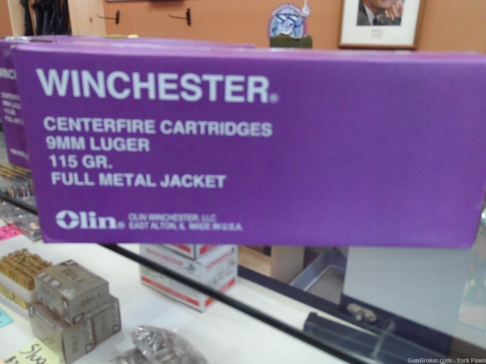 Winchester 9mm 1000 Rounds 115GR FMJ Full Metal Jacket Training Rare Purple-img-3