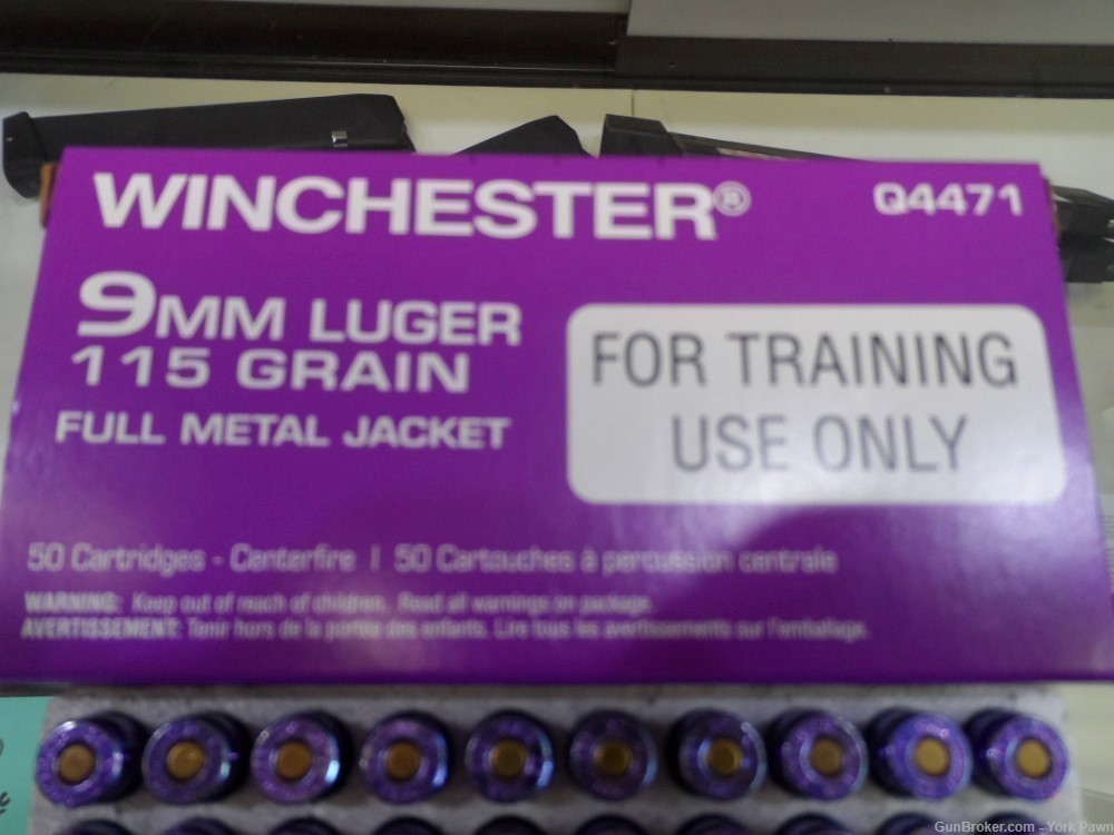 Winchester 9mm 1000 Rounds 115GR FMJ Full Metal Jacket Training Rare Purple-img-2