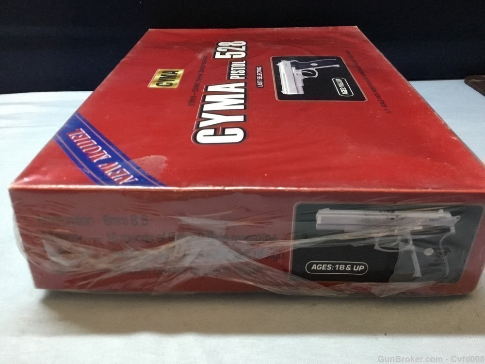CYMA Pistol 528 6mm BB 11 Scale Double Action Semi Auto Design See