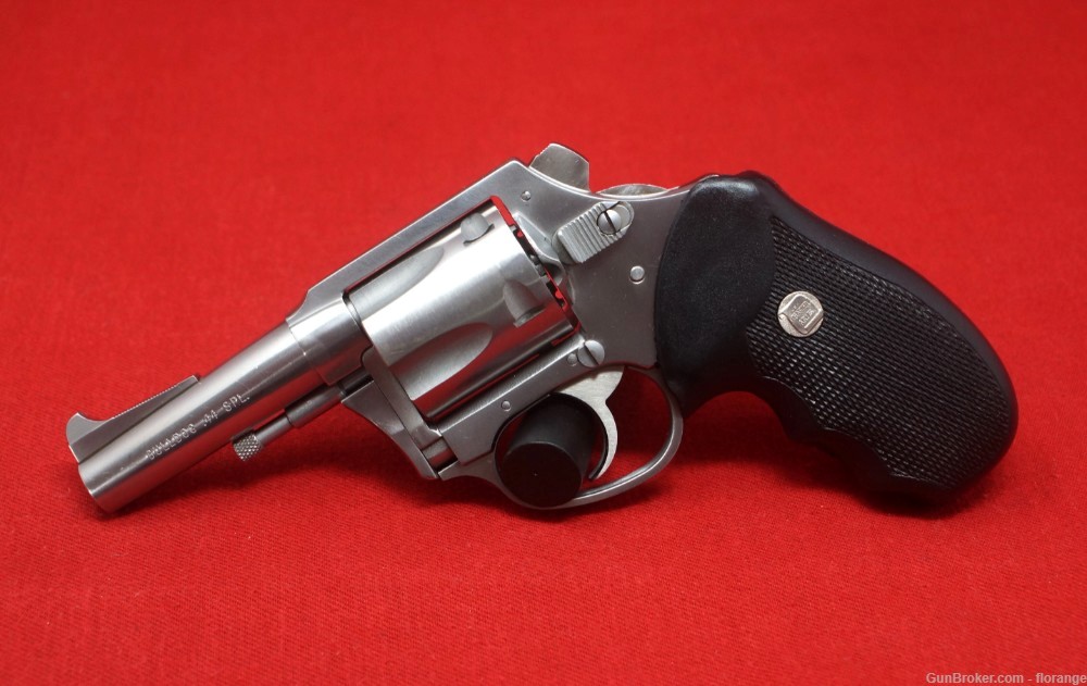 Charter Arms Bulldog .44 Special 3-inch Stainless, Early Stratford 1980's-img-1