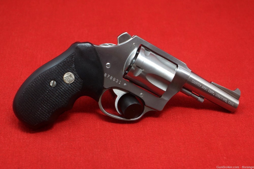 Charter Arms Bulldog .44 Special 3-inch Stainless, Early Stratford 1980's-img-2