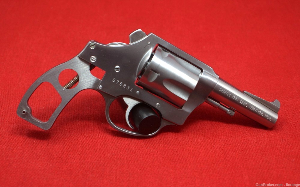 Charter Arms Bulldog .44 Special 3-inch Stainless, Early Stratford 1980's-img-4