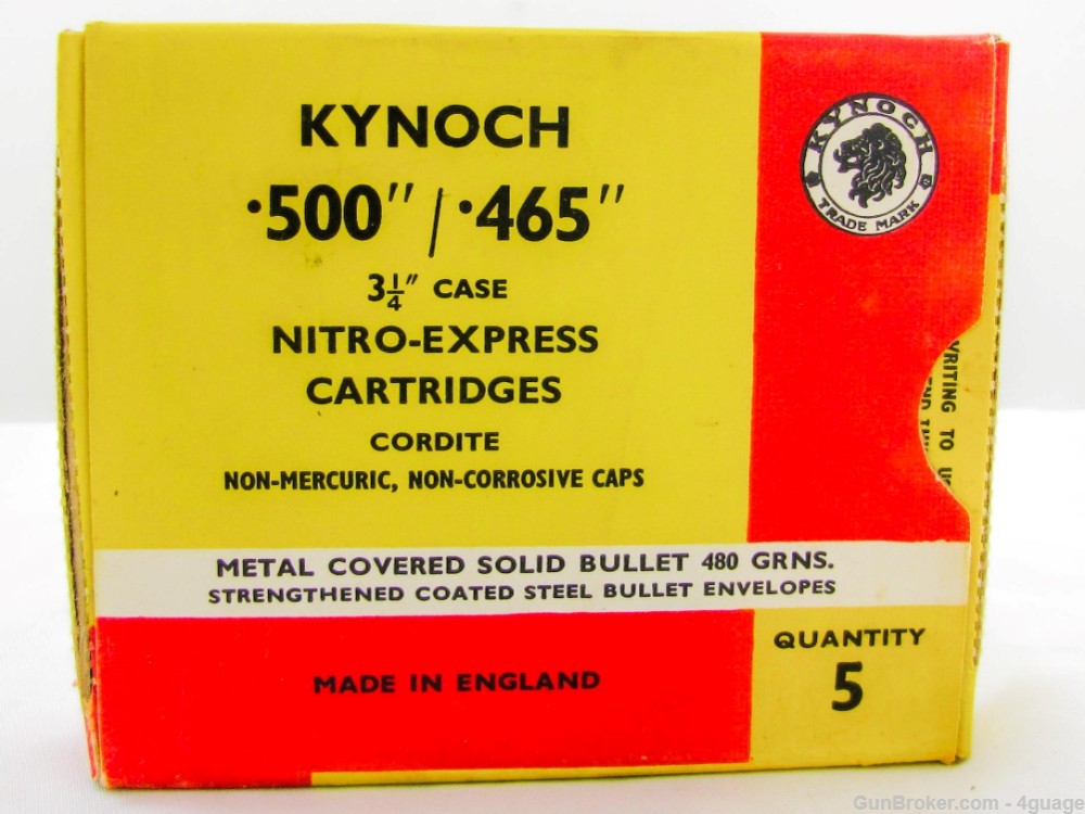 Kynoch .500-465 Nitro Express 3-1/4