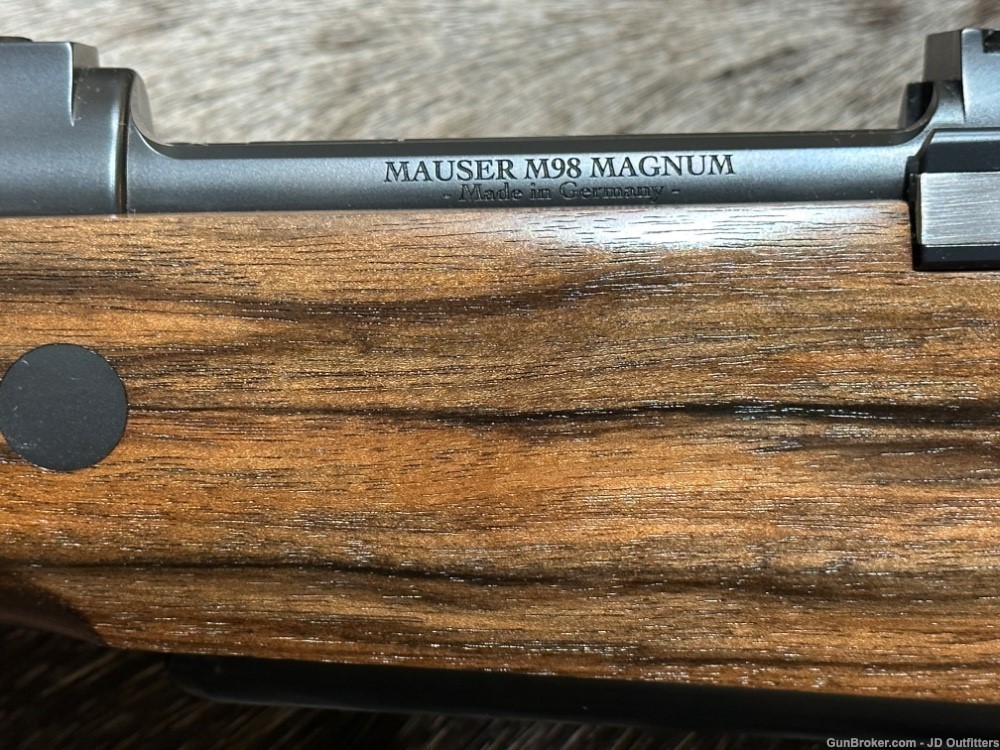 FREE SAFARI, NEW MAUSER M98 MAGNUM DIPLOMAT 375 H&H RIFLE GRADE 7 WOOD-img-17
