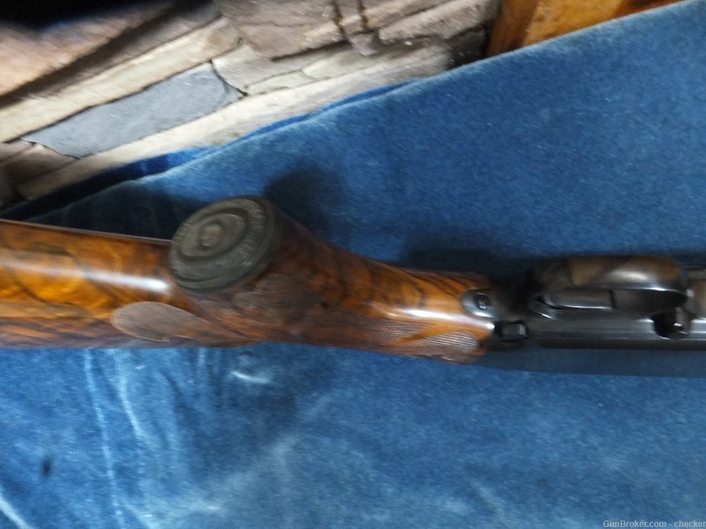 Winchester Model 12  30" Full - Custom "B" Carved E. Walnut stock-img-2