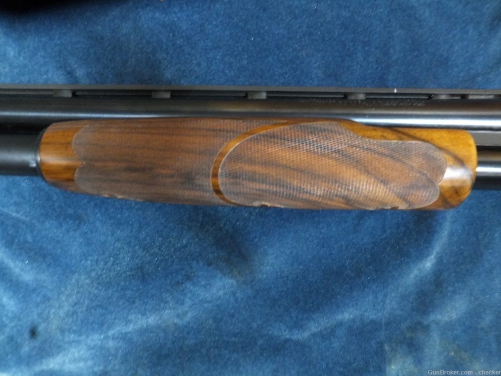 Winchester Model 12  30" Full - Custom "B" Carved E. Walnut stock-img-9