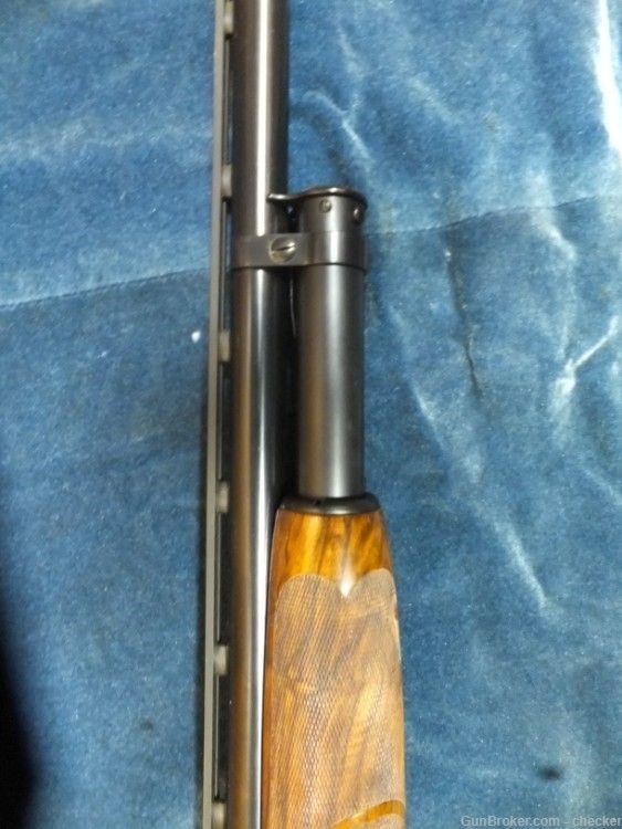 Winchester Model 12  30" Full - Custom "B" Carved E. Walnut stock-img-4