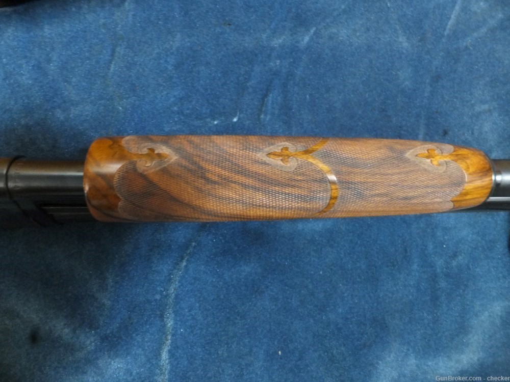 Winchester Model 12  30" Full - Custom "B" Carved E. Walnut stock-img-13