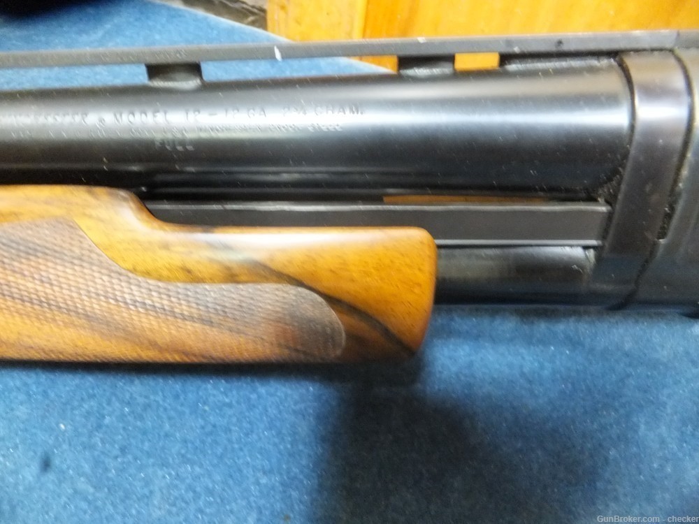 Winchester Model 12  30" Full - Custom "B" Carved E. Walnut stock-img-10