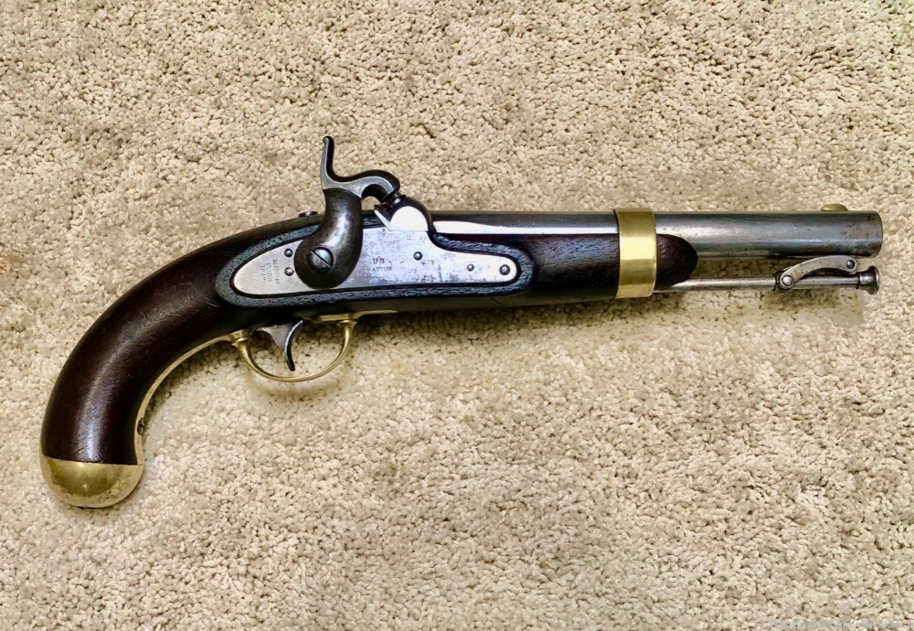 W4 US 1842 .54 Cavalry Pistol, H.ASTON 1847/1847, Match, VG-EXC.......$1250-img-0