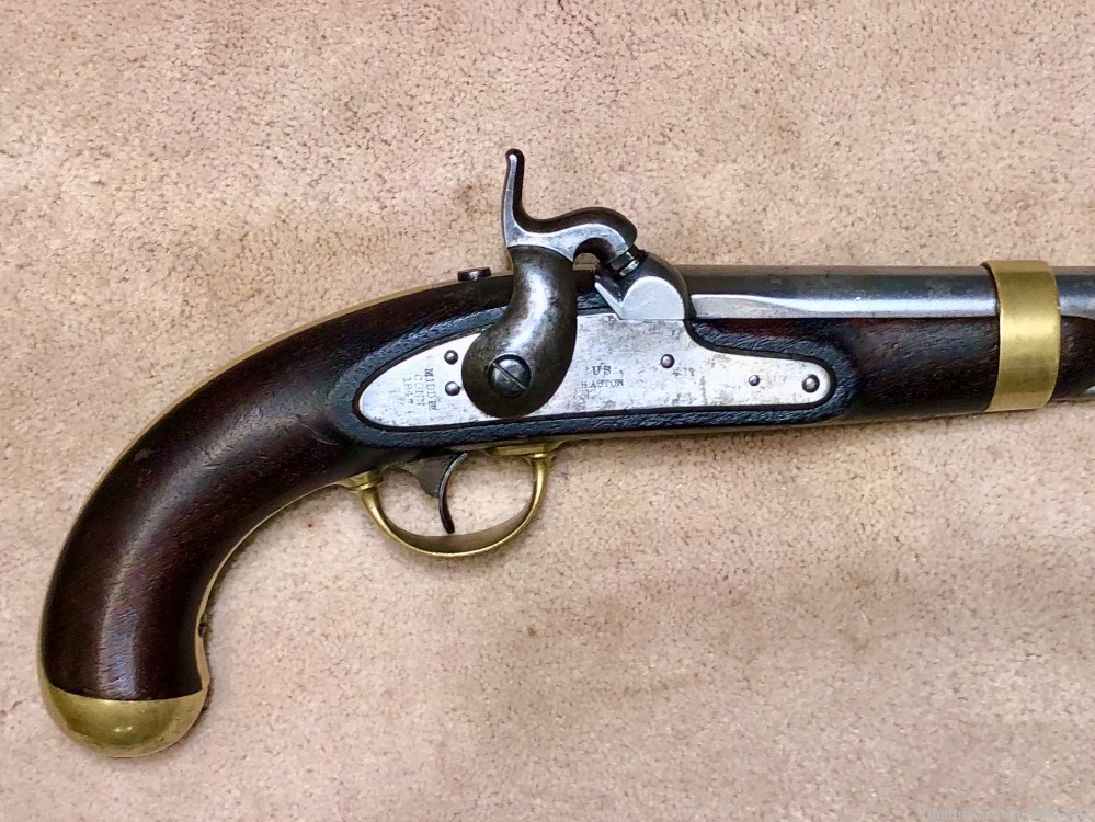 W4 US 1842 .54 Cavalry Pistol, H.ASTON 1847/1847, Match, VG-EXC.......$1250-img-1