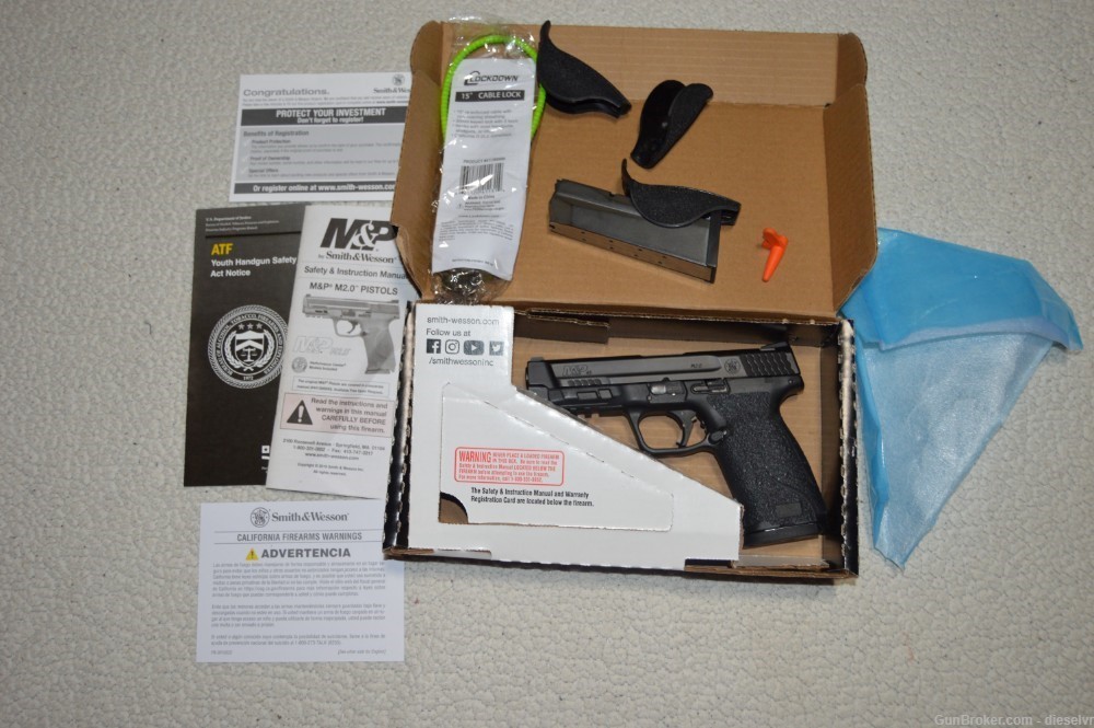 NICE In Box Smith  & Wesson M&P M2.0 45 ACP Trigicon APEX Trigger-img-0