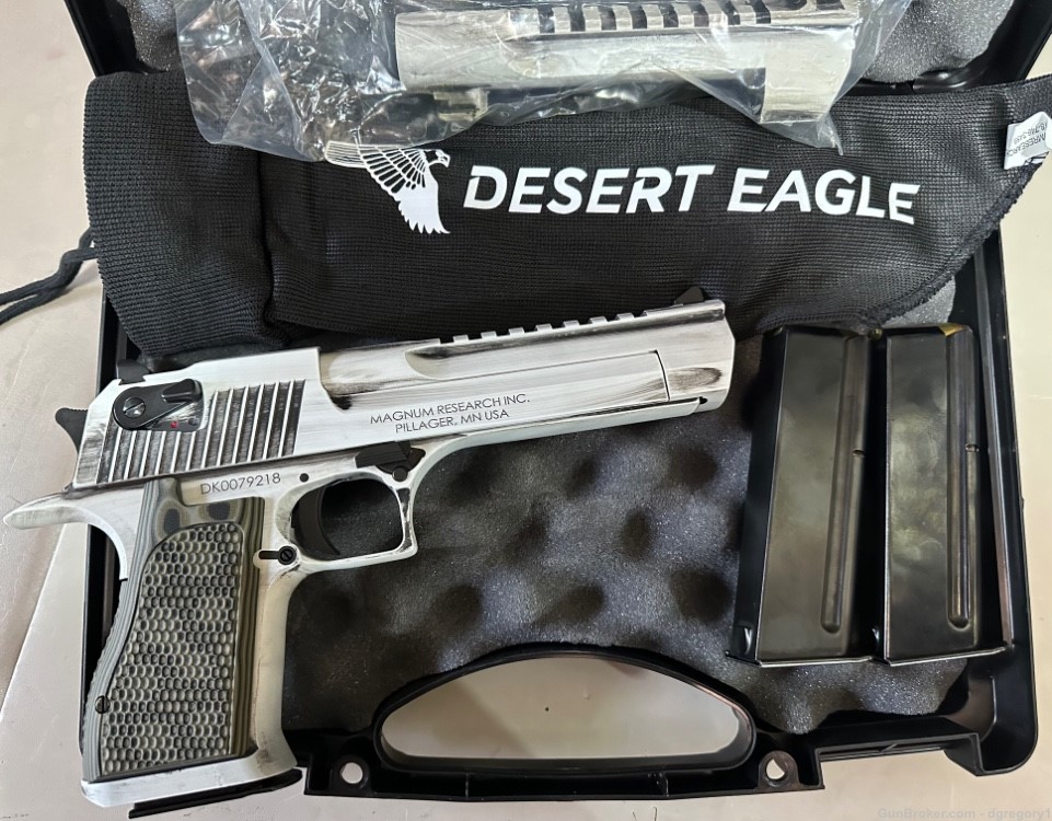 Desert Eagle WMD 50 AE with 44 Mag Barrel and Magazines -img-1