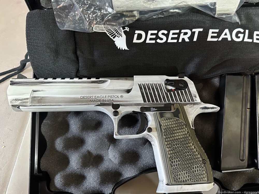Desert Eagle WMD 50 AE with 44 Mag Barrel and Magazines -img-0