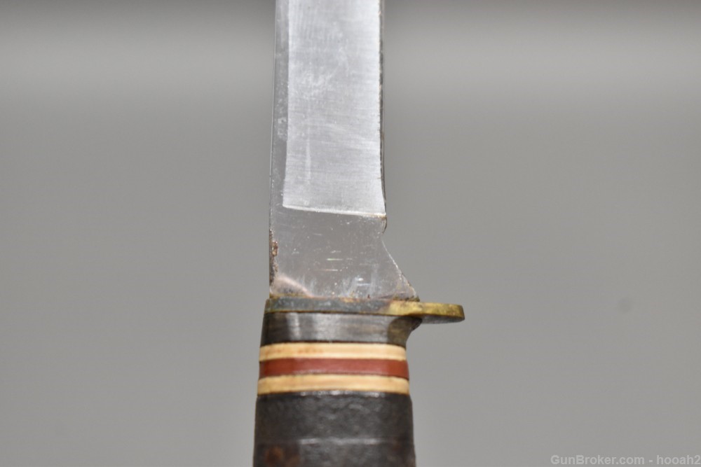 3 Vintage KA-BAR Kinfolks Hunting & Fishing Knives 1226 Leather Sheaths-img-15