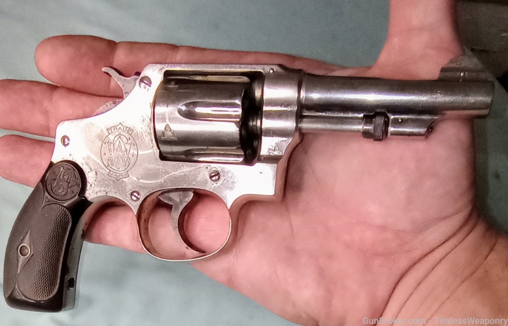 Smith&Wesson Nickel 32 HE 32 S&W Revolver Hand Ejector 1st Yr colt H&R 1903-img-13