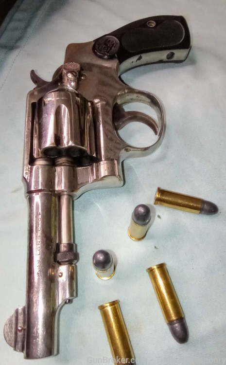 Smith&Wesson Nickel 32 HE 32 S&W Revolver Hand Ejector 1st Yr colt H&R 1903-img-0